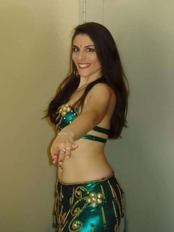 Portrait en costume vert